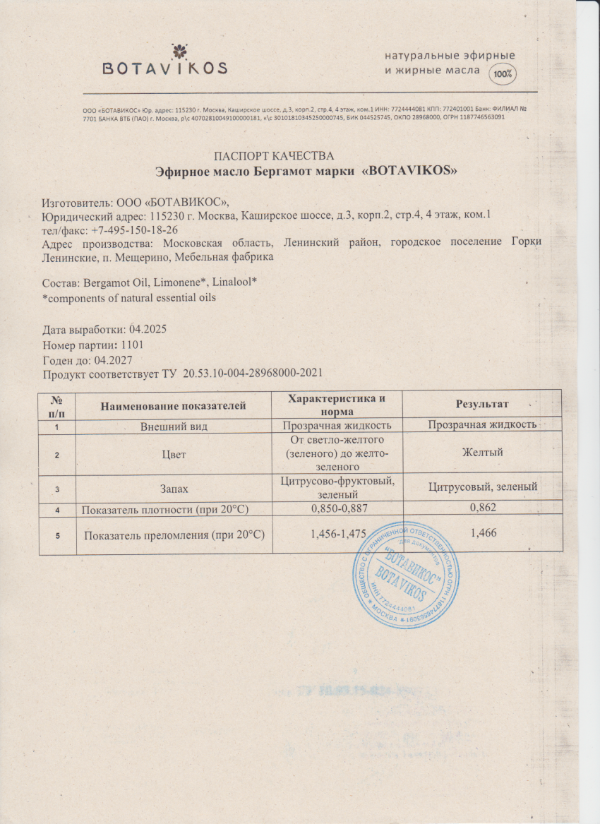 Паспорт №042025